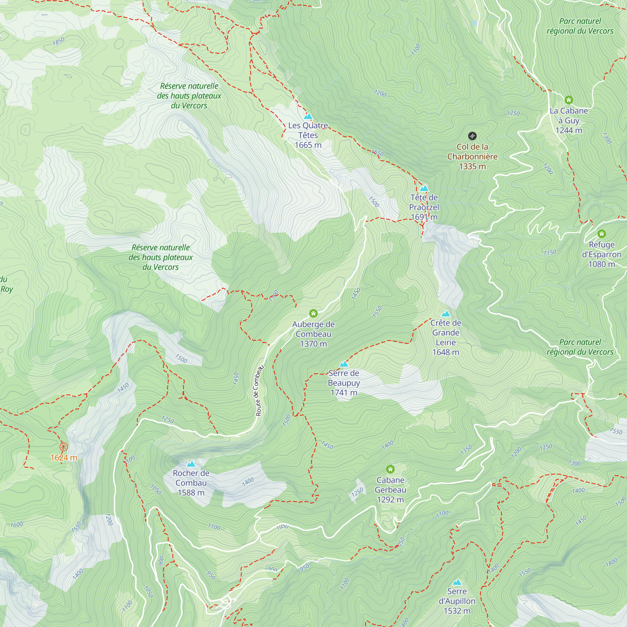 Auberge de Combeau map