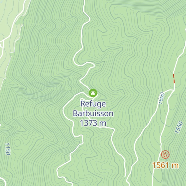 Map of Refuge Barbuisson