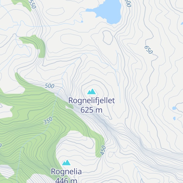 Map of Rognelifjellet