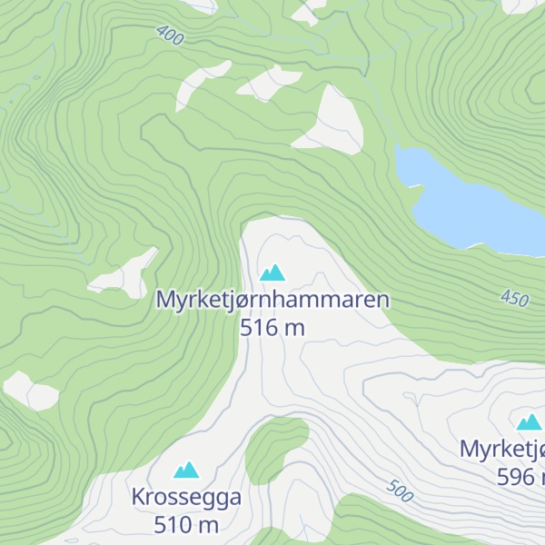 Map of Myrketjørnhammaren