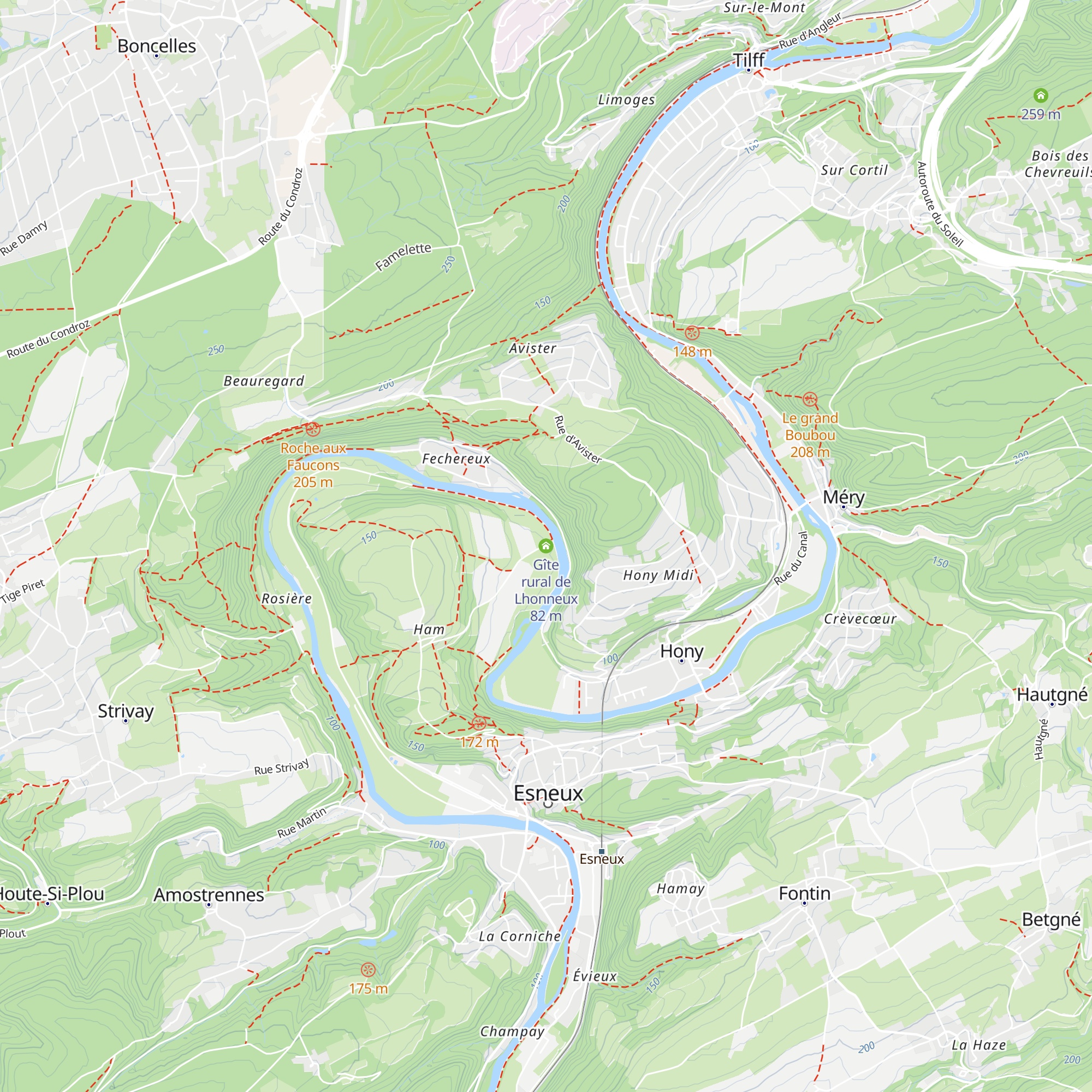 Gîte rural de Lhonneux map