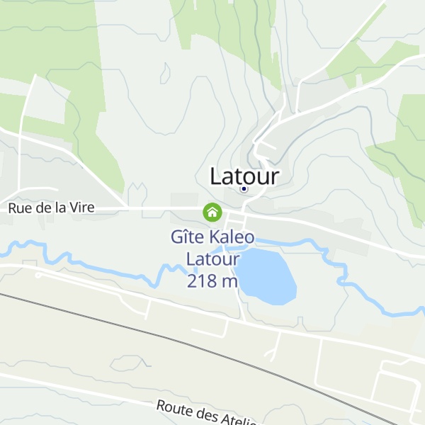 Map of Gîte Kaleo Latour