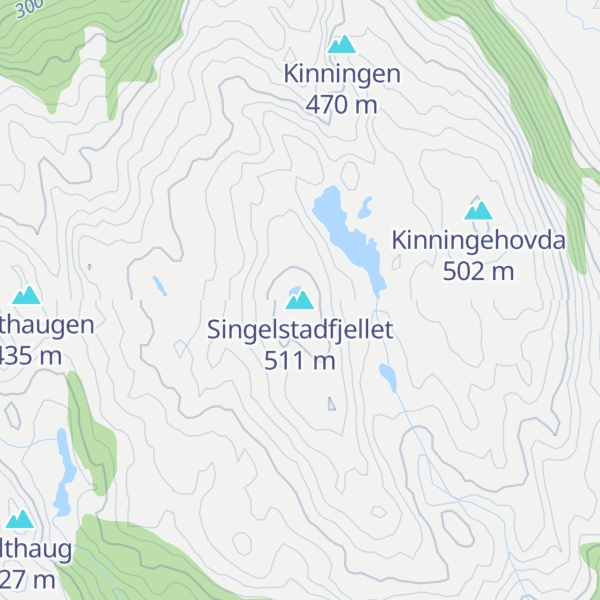 Map of Singelstadfjellet