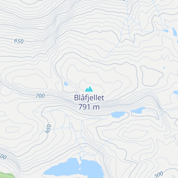 Map of Blåfjellet