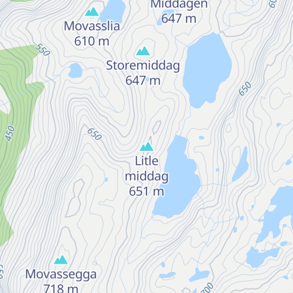 Map of Litle middag