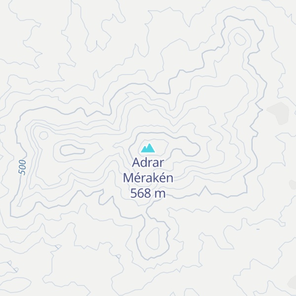 Map of Adrar Mérakén