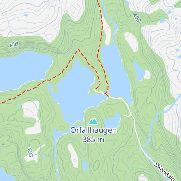 Map of Bjørn West-hytta