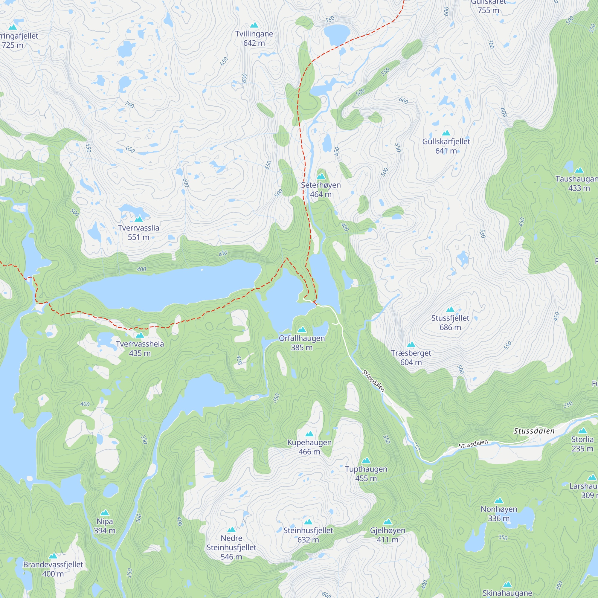 Bjørn West-hytta map