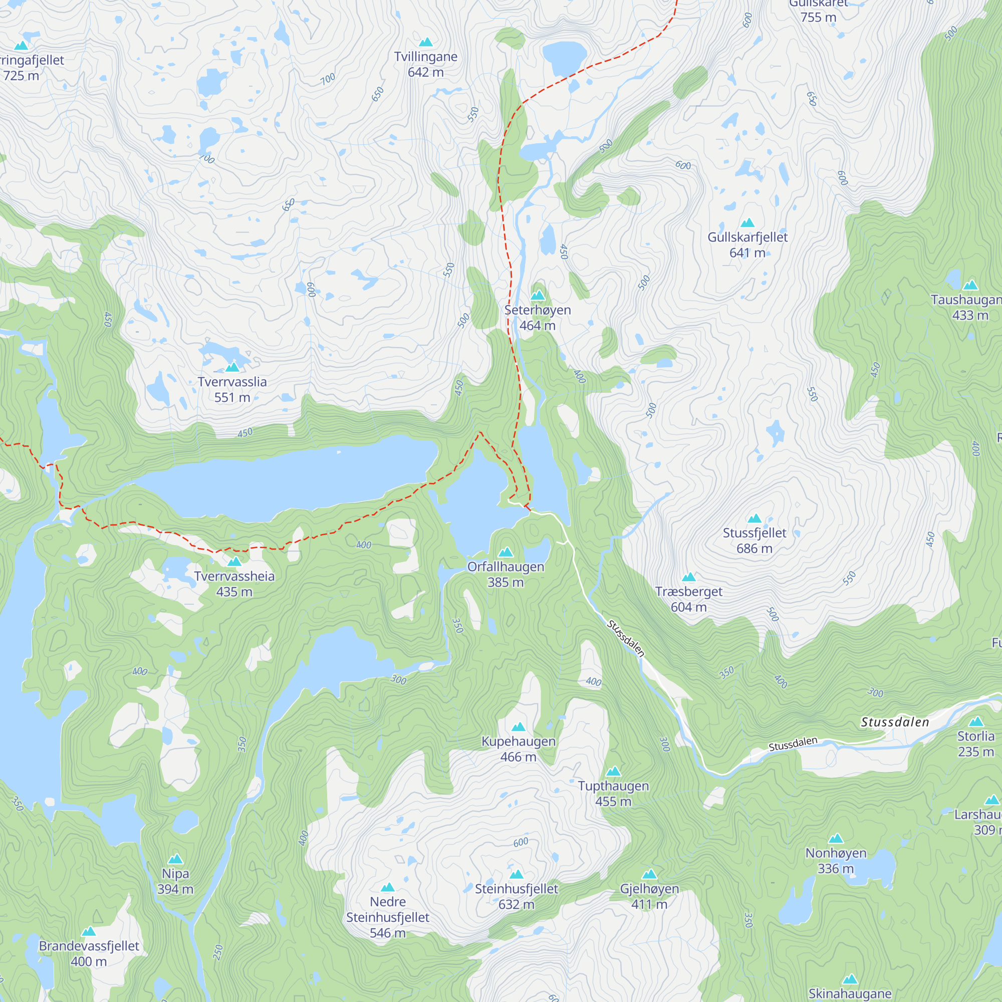 Bjørn West-hytta map