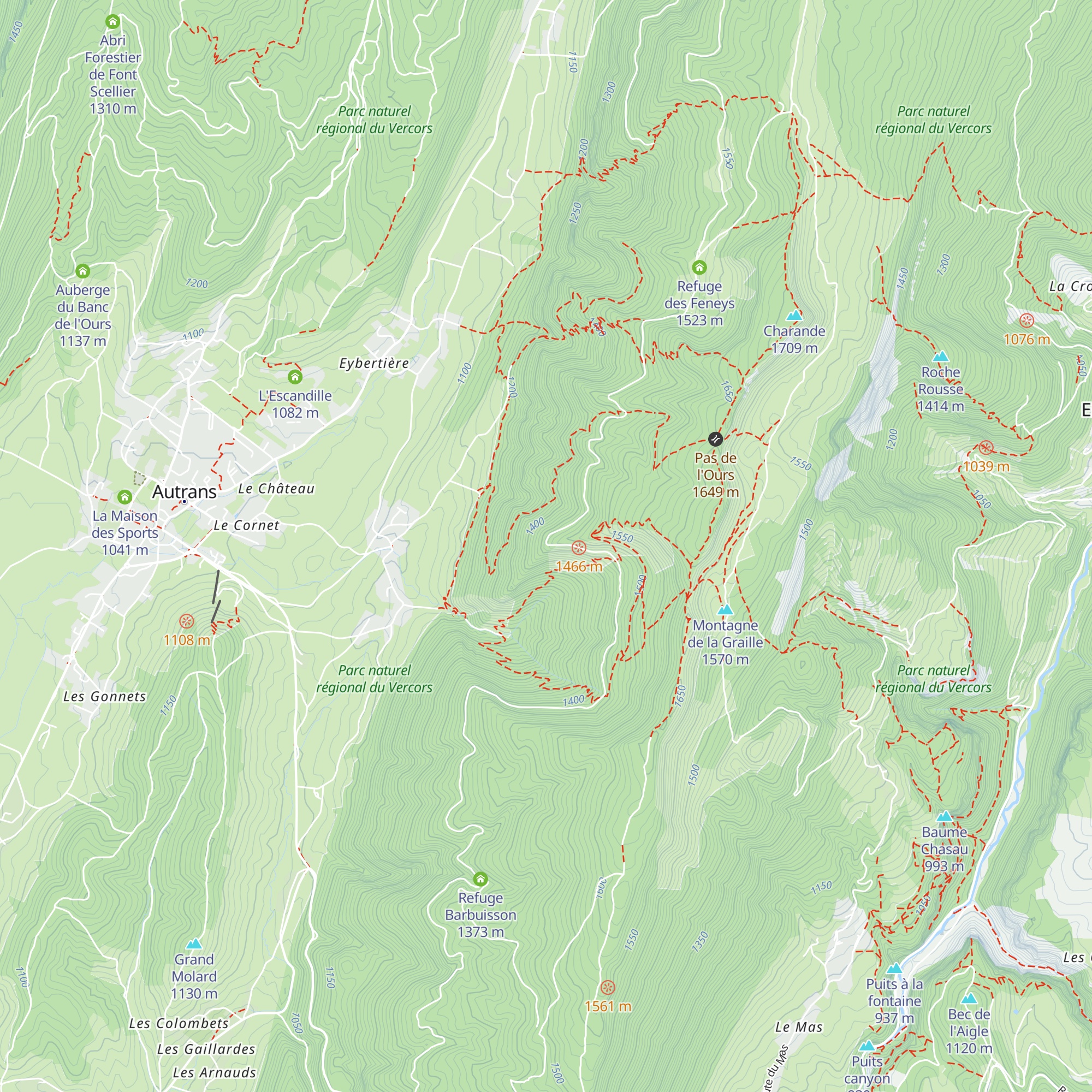 Antenne Relais TDF map