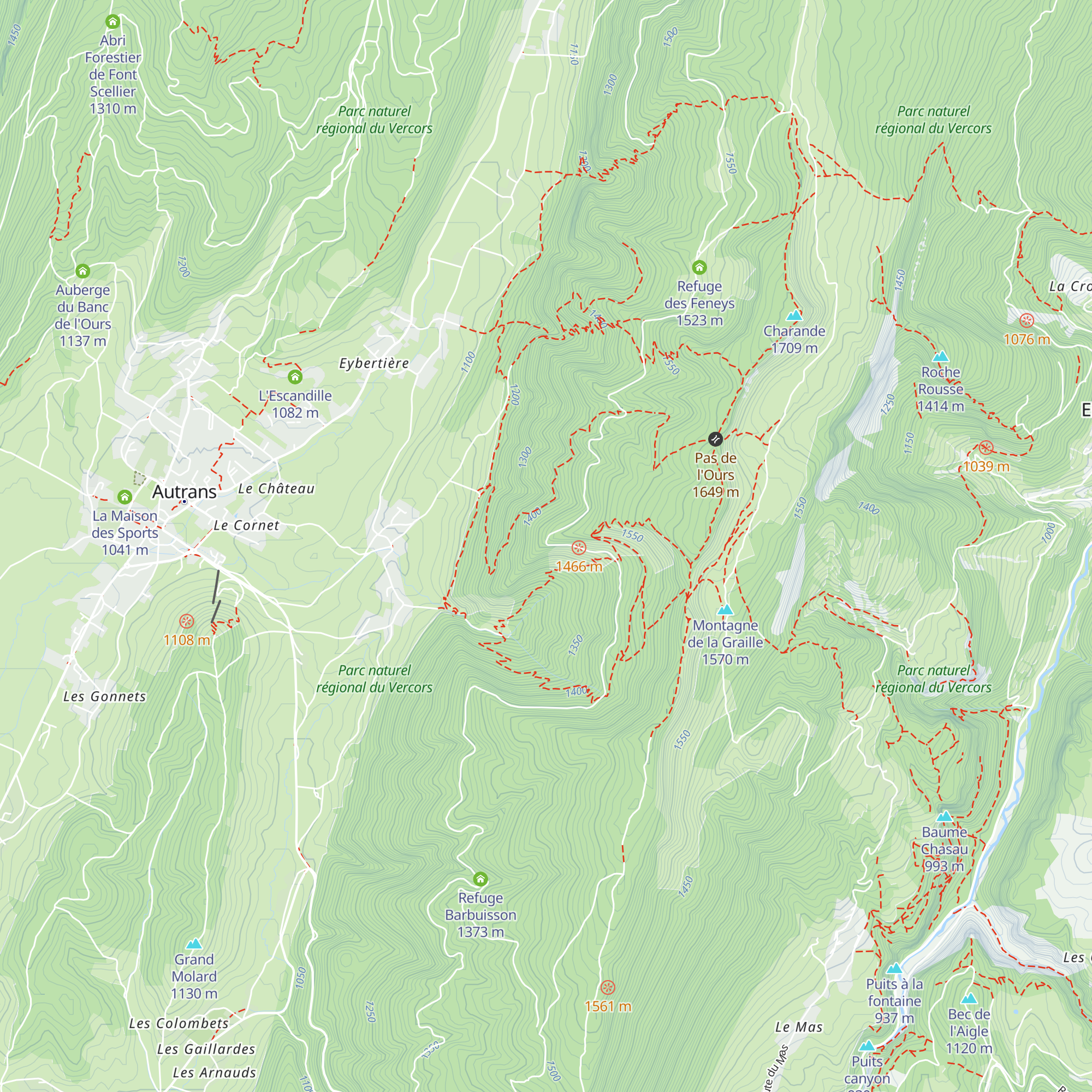 Antenne Relais TDF map