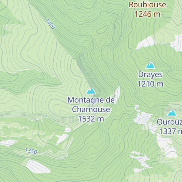 Map of Montagne de Chamouse