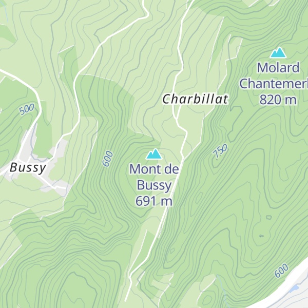 Map of Mont de Bussy