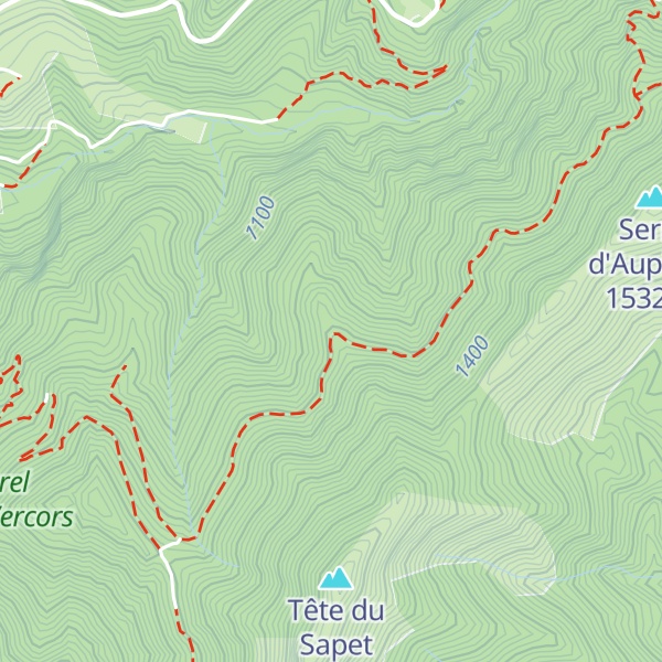 Map of Cabane du Fond du Ranc