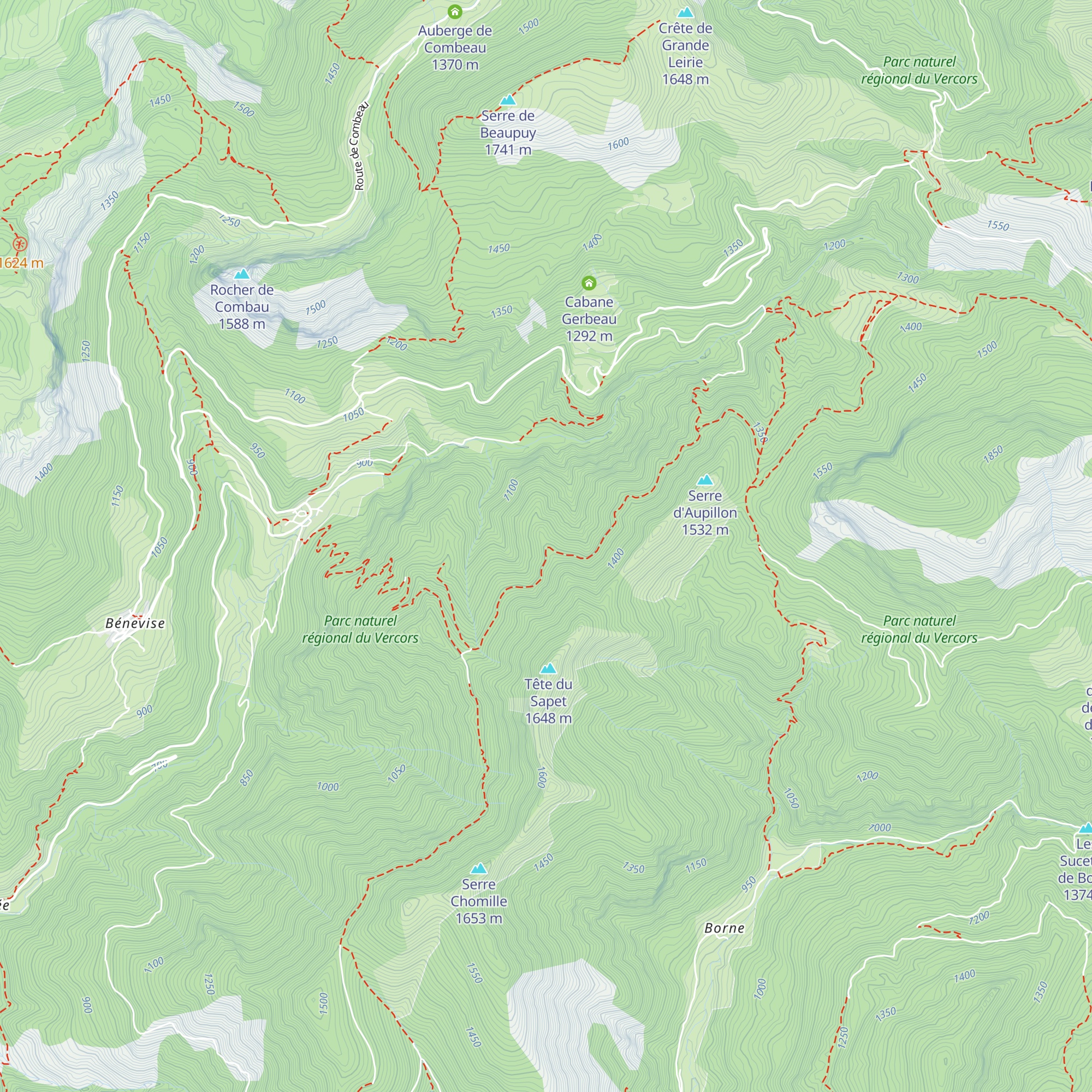 Cabane du Fond du Ranc map