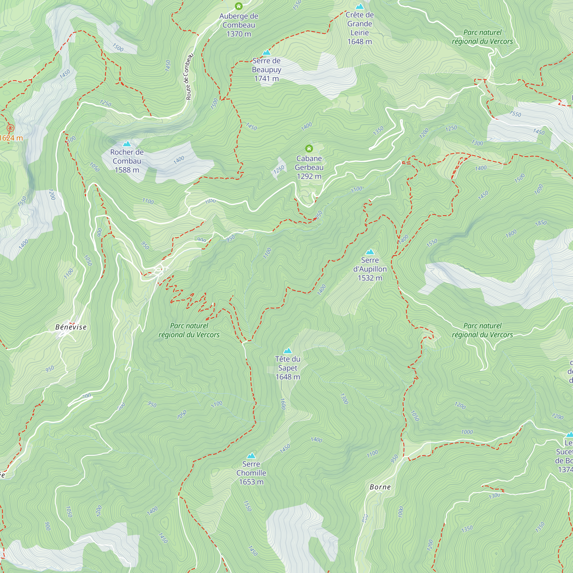 Cabane du Fond du Ranc map