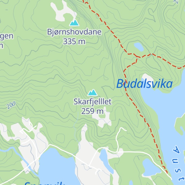 Map of Skarfjelllet