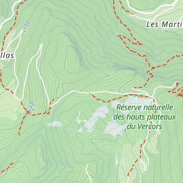 Map of Cabane des Charbonniers