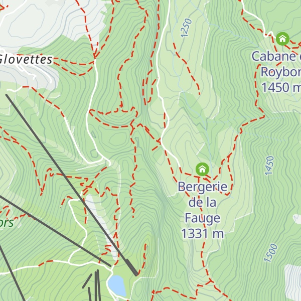 Map of Abri de la Fauge