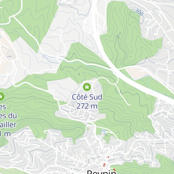 Map of Côté Sud
