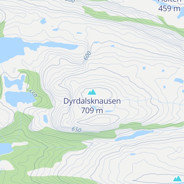 Map of Dyrdalsknausen