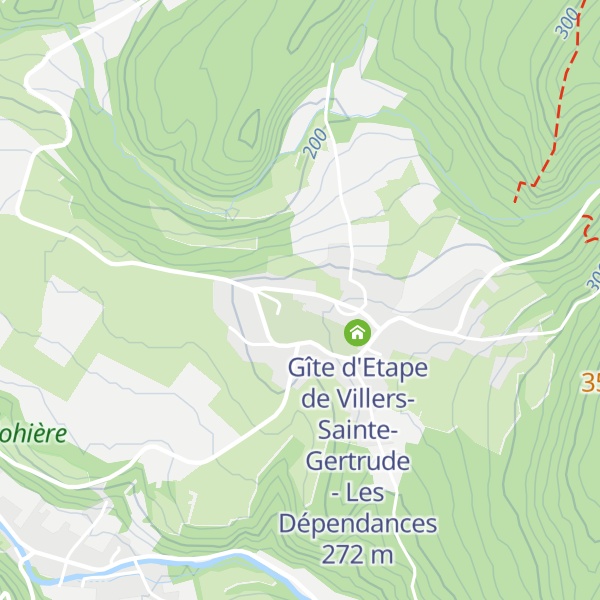 Map of Gîte d'Etape de Villers-Sainte-Gertrude - Le Bovet