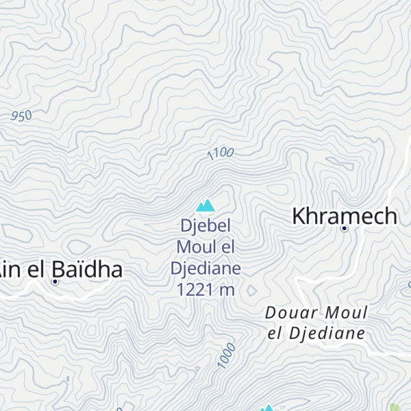 Map of Djebel Moul el Djediane