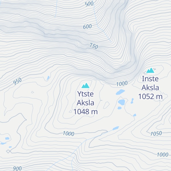 Map of Ytste Aksla