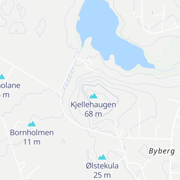 Map of Bybergsnuten