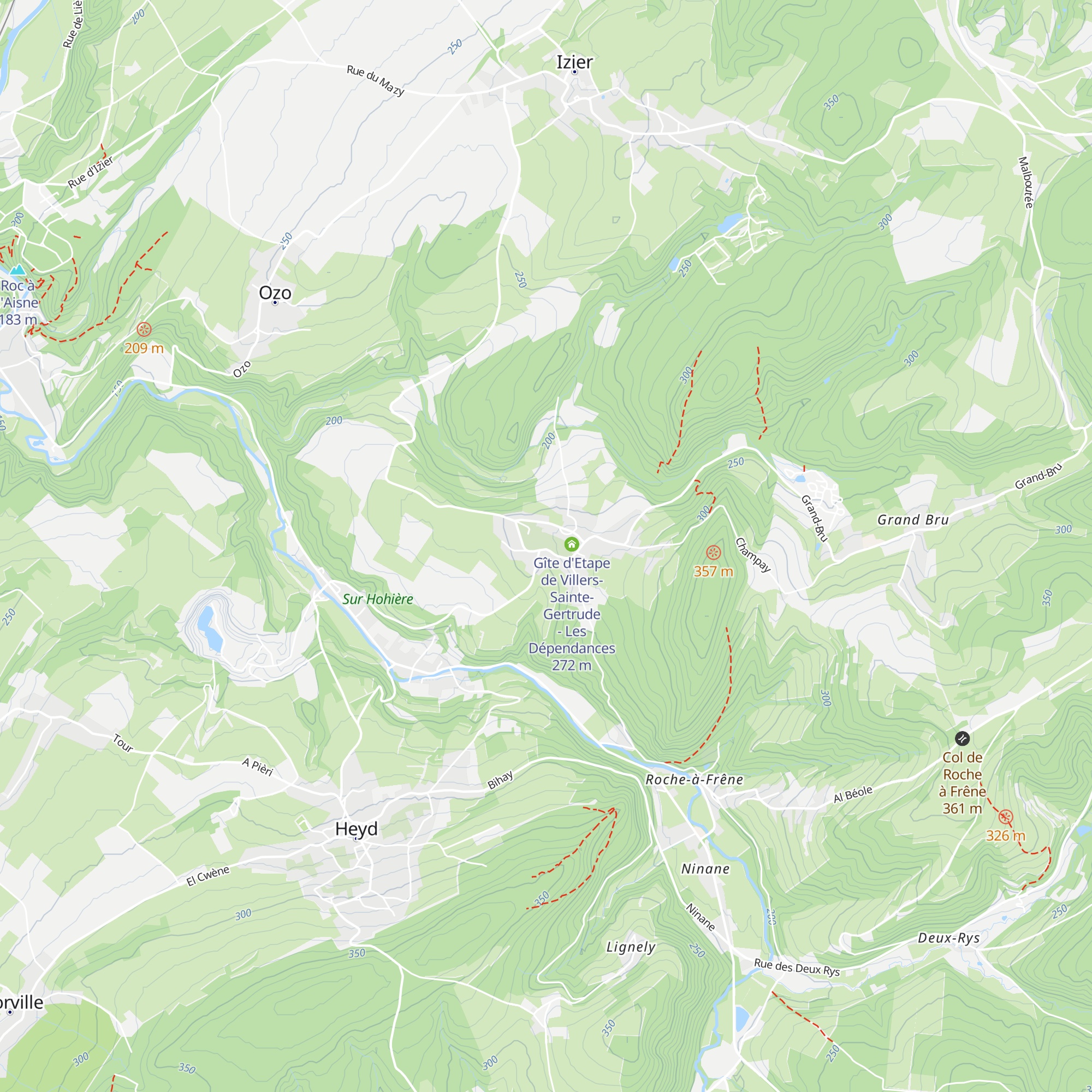 Gîte d'Etape de Villers-Sainte-Gertrude - Le Strya map