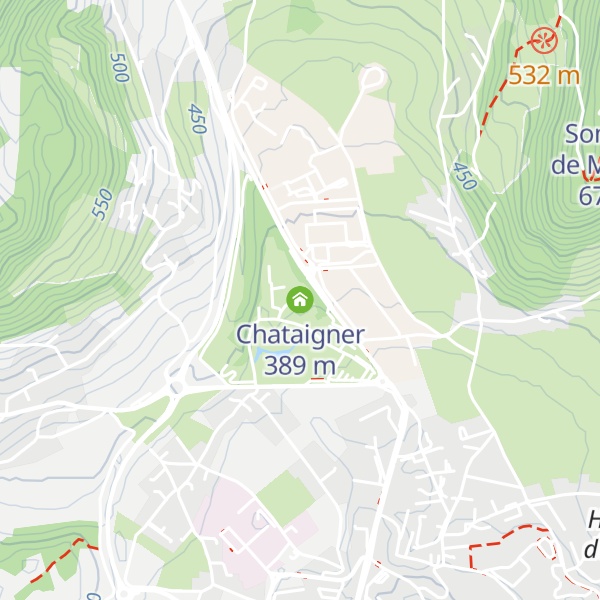 Map of Chataigner