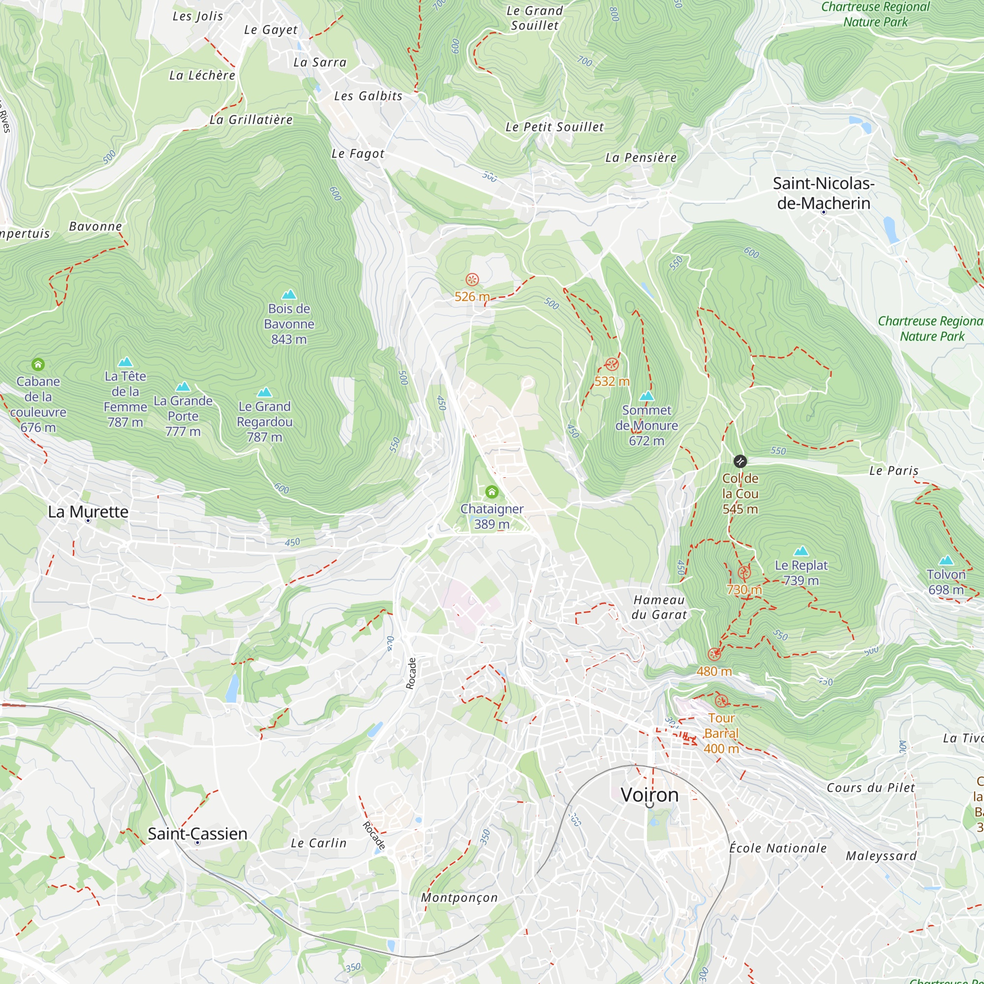 Chataigner map