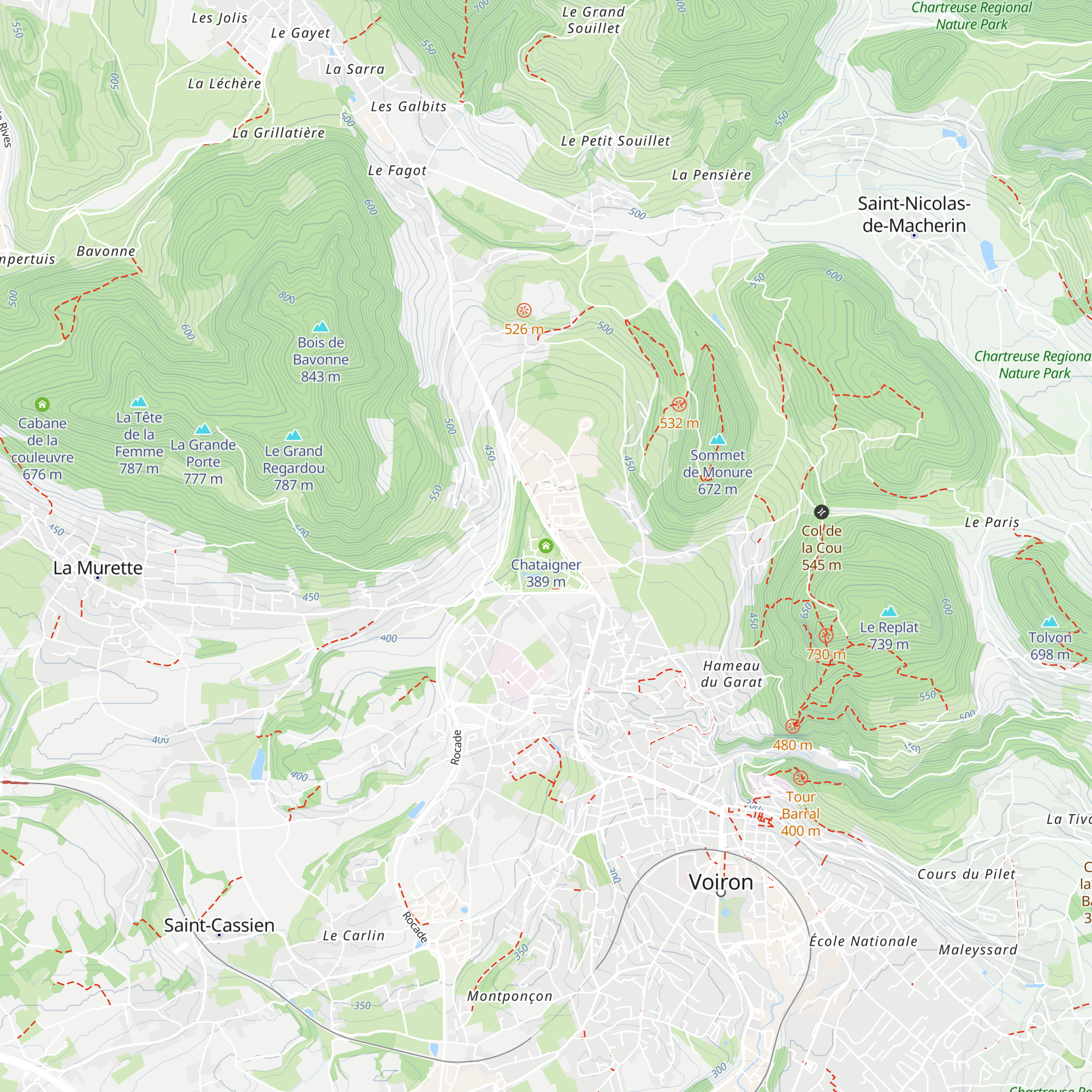 Chataigner map