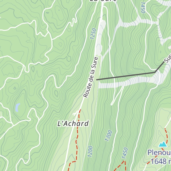 Map of Gite les 4 temps