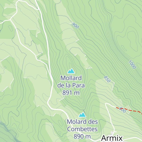 Map of Mollard de la Para