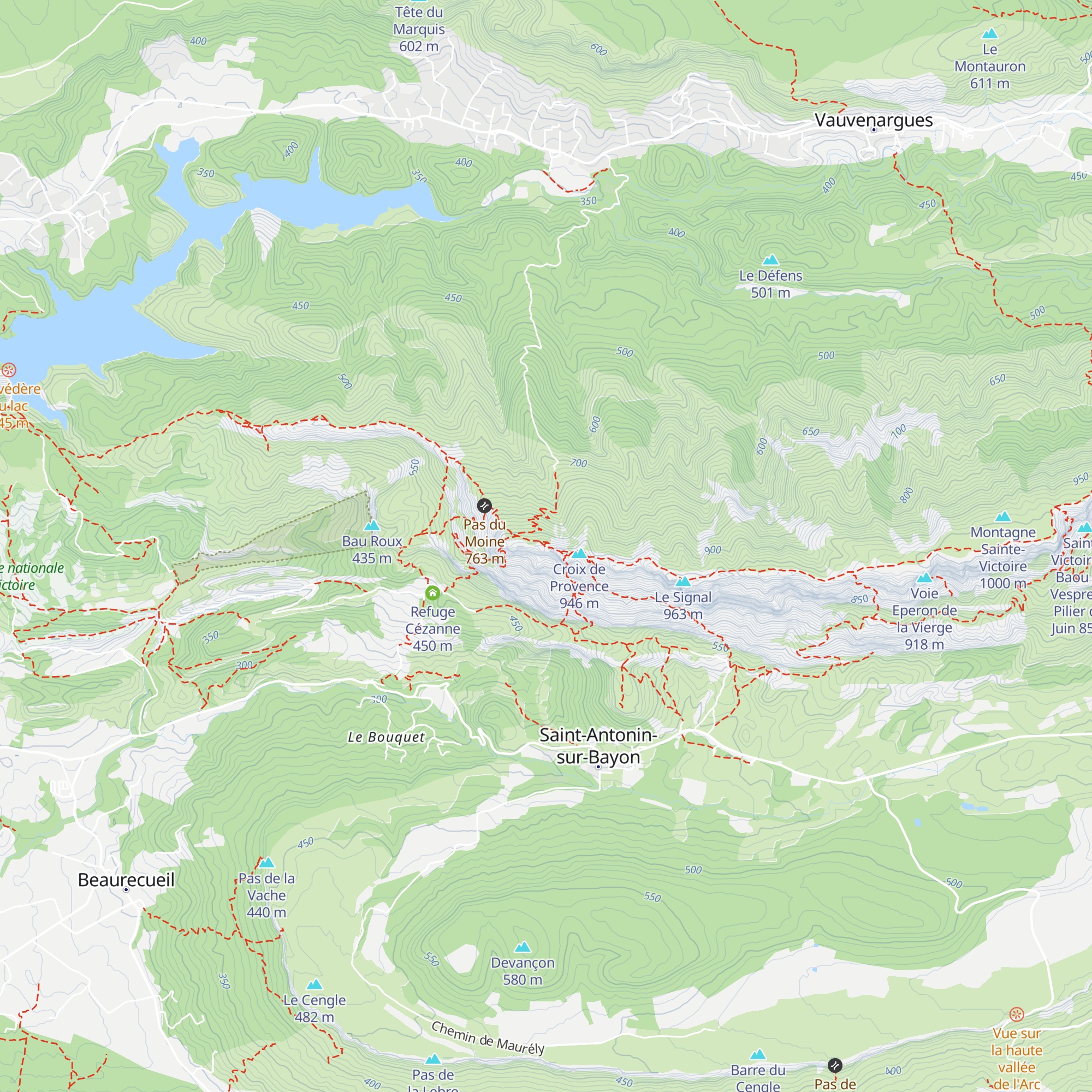 Refuge du Prieuré map