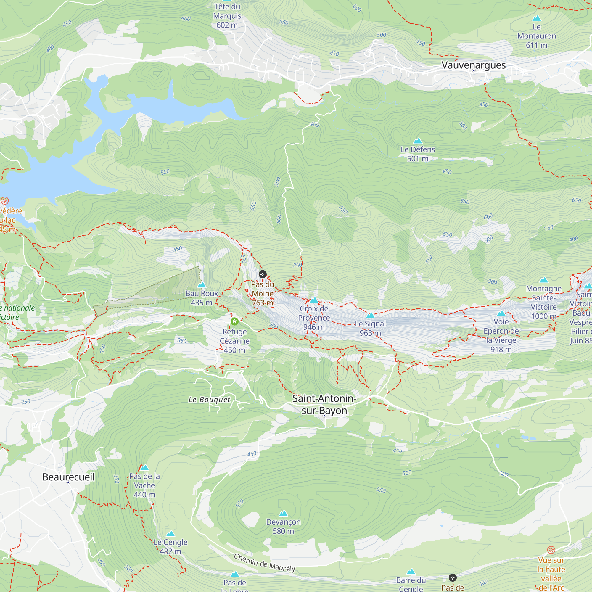 Refuge du Prieuré map