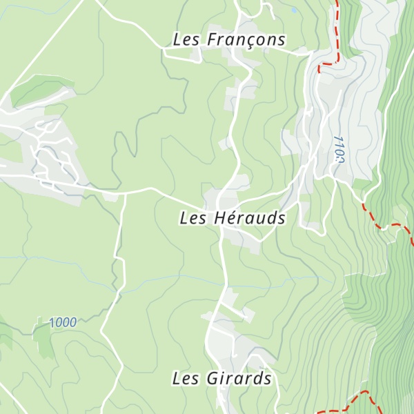 Map of Gîte Le Rucher