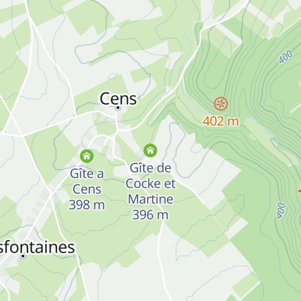 Map of Gîte de Cocke et Martine