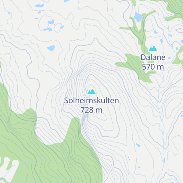 Map of Solheimskulten