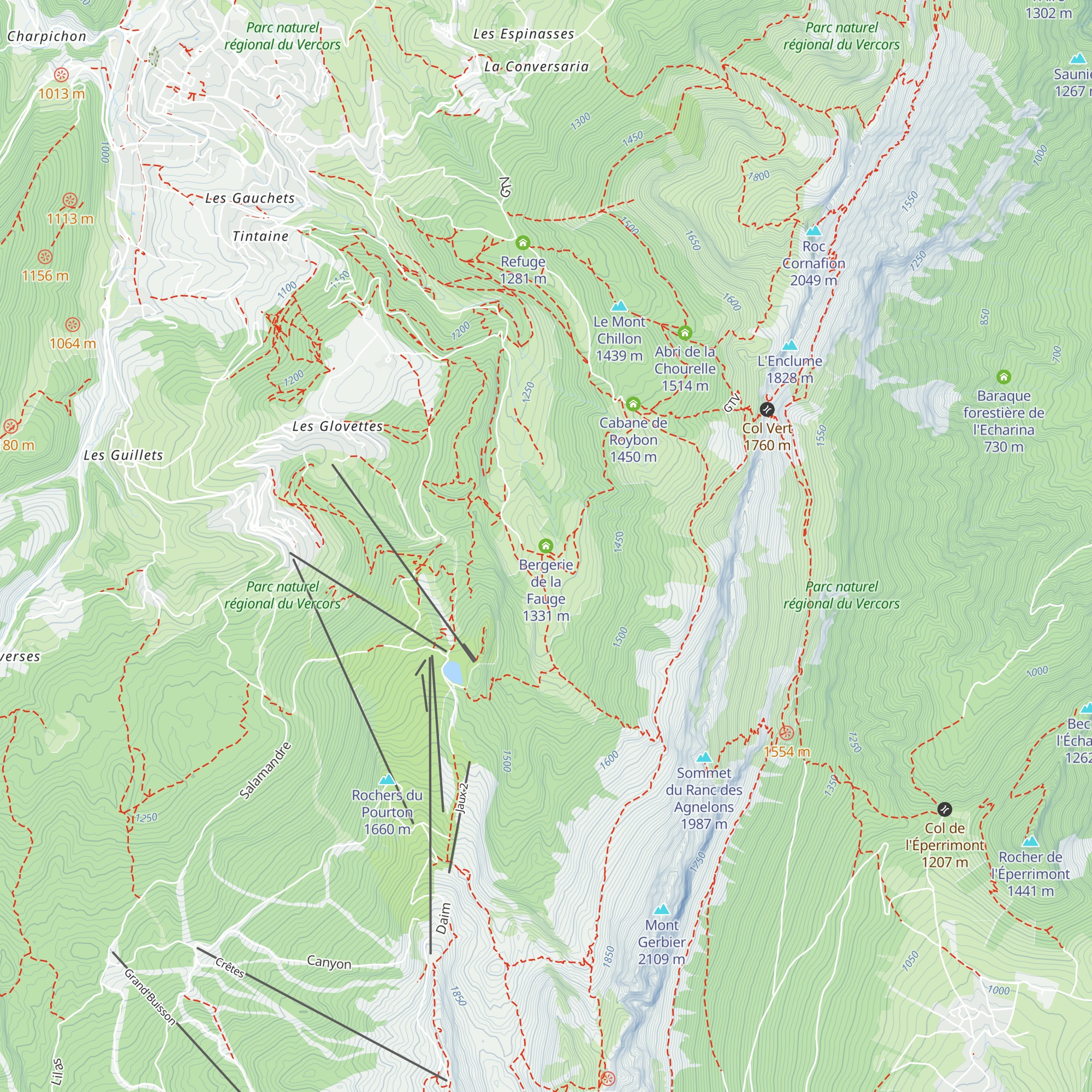 Bergerie de la Fauge map