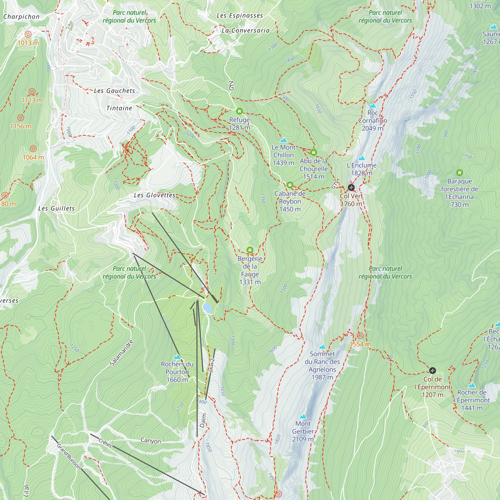 Bergerie de la Fauge map