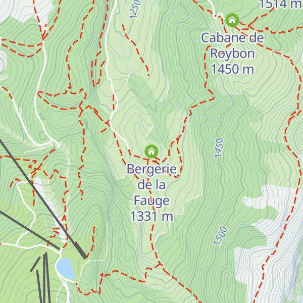 Map of Bergerie de la Fauge