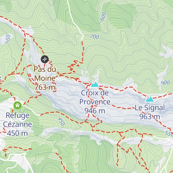 Map of Vigie Sainte-Victoire