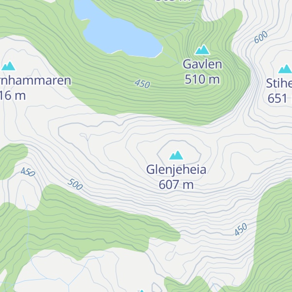 Map of Myrketjørnlia