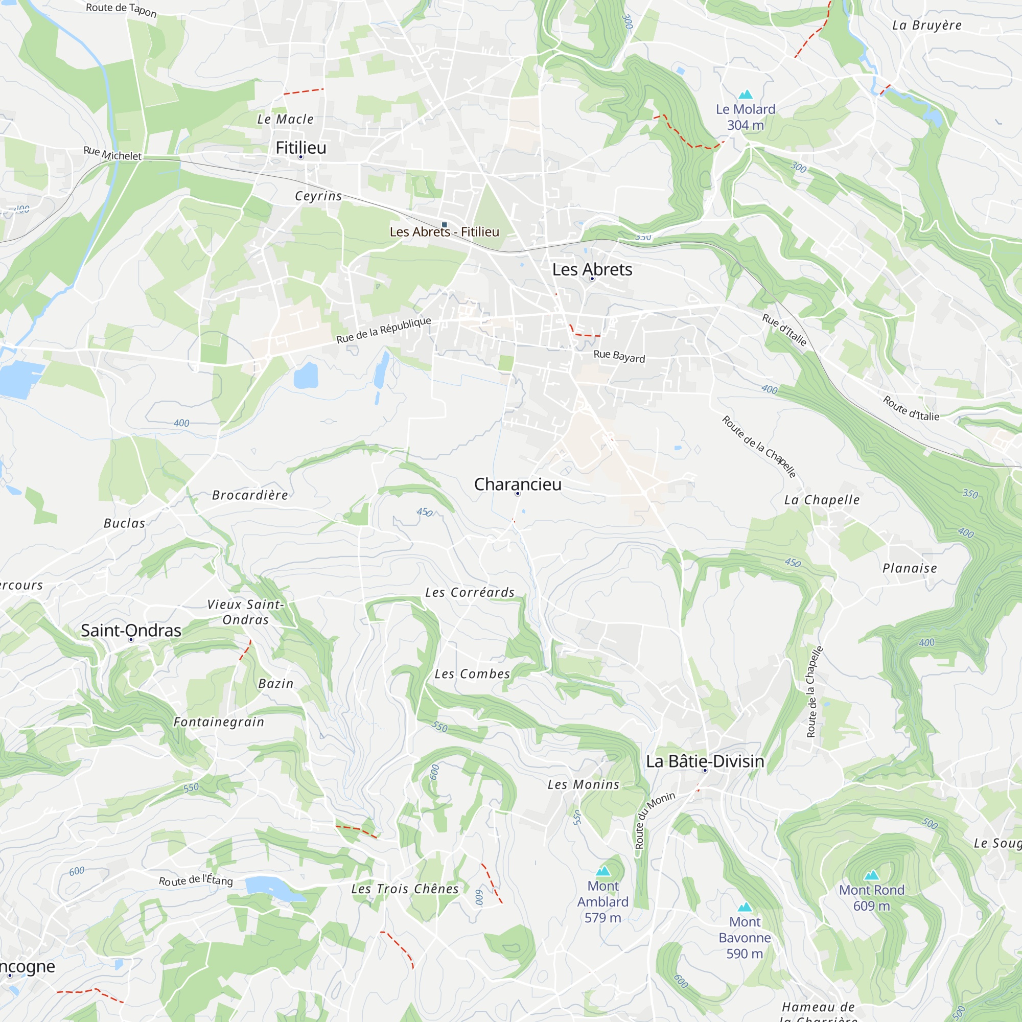 Gîte de france les deux ânes map