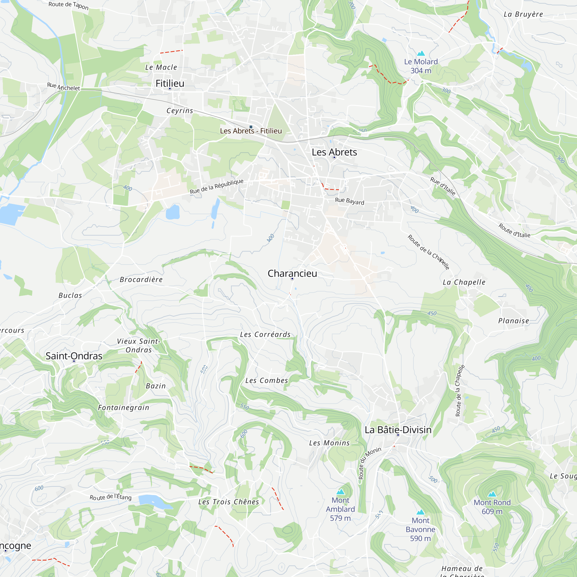 Gîte de france les deux ânes map