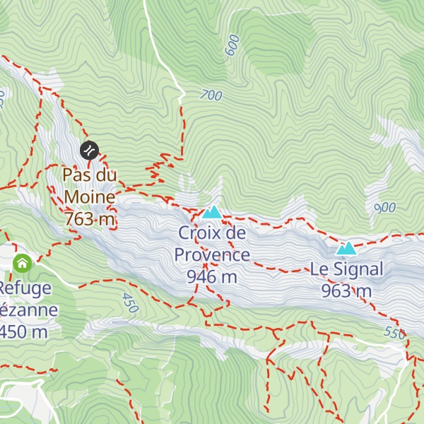 Map of Croix de Provence