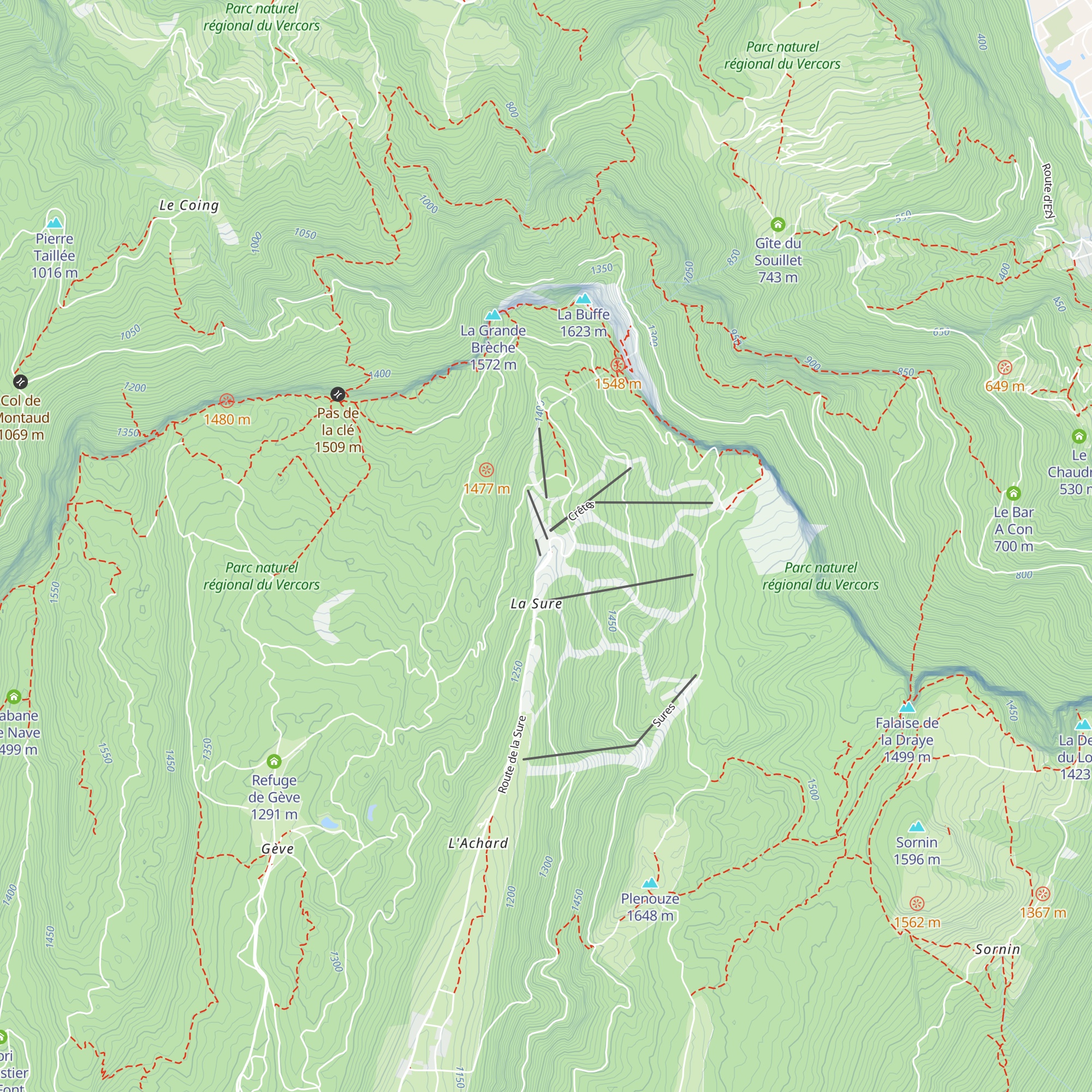 Auberge de la Poya map