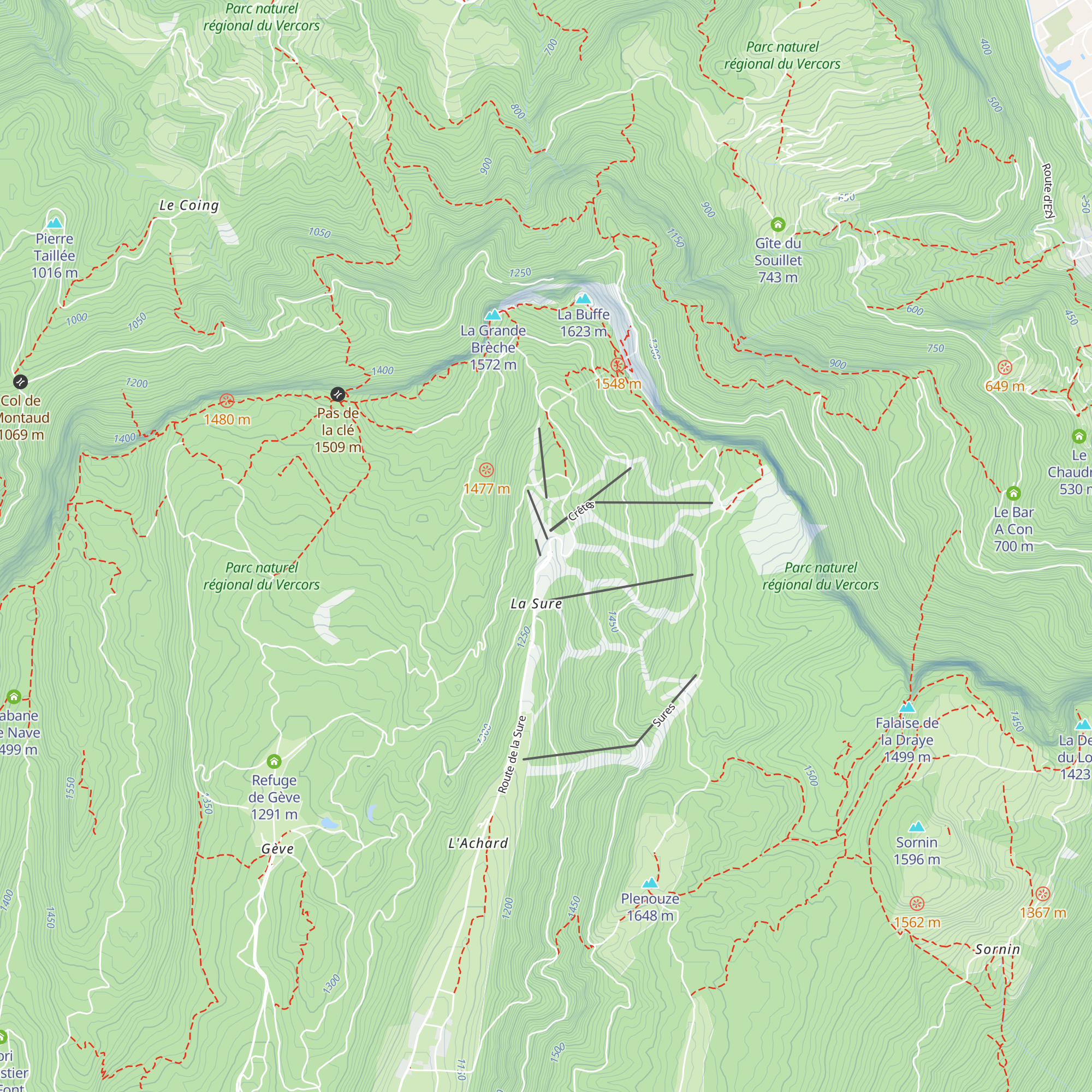 Auberge de la Poya map